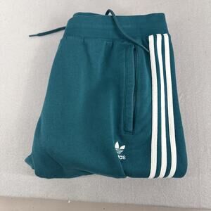 adidas essential 3 stripe pants Green With White Stripes XL